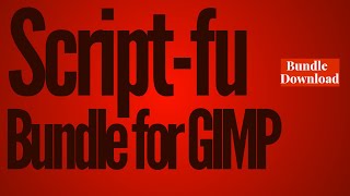 Install Scriptfu Bundles For GIMP [upl. by Blaze993]