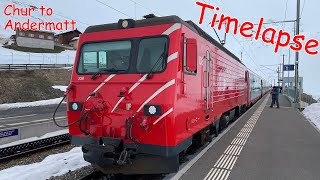 Timelapse  今次手機冇過熱 Glacier Express  Chur to Andermatt [upl. by Yro982]