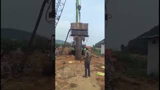 Crawler crane drilling [upl. by Let508]