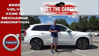 2022 Volvo XC90 T8 recharge is a 45s 060mph family SUV Walk around review and test drive [upl. by Sapowith]