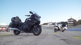 2018 Honda Gold Wing Tour vs 2018 BMW K1600 Grand America  On Two Wheels [upl. by Akilegna]