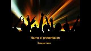 Concert Crowd PowerPoint Template [upl. by Neely420]