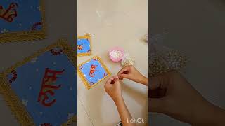 DIY shubh labh wall hanging craft shortfeed subscribe shortvideo shorts youtubeshorts [upl. by Yeniffit667]