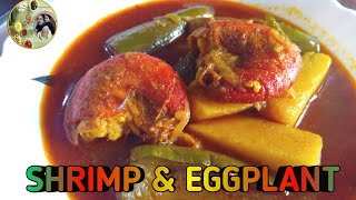 Shrimp is delicious isnt it Lets make Shrimp and eggplant curry [upl. by Rumney]