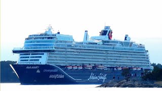 Mein Schiff 7 Cruise Ship leaving shipyard for Sea Trials 1952024  Tui Cruises [upl. by Airlie]