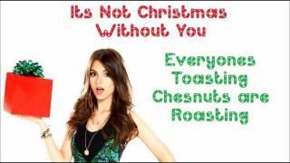 Its Not Christmas Without You  Victorious Cast Ft Victoria Justice  FULL SONG with lyrics [upl. by Notsirb]