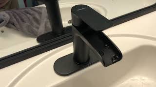 Fixing bad water flow on NEWATER Waterfall Faucet Single Handle [upl. by Asial]