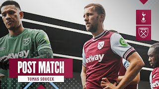 Tottenham Hotspur 41 West Ham  Tomáš Souček  Post Match Reaction [upl. by Maharba589]