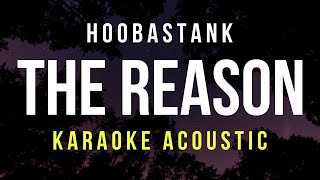 The Reason  Hoobastank Karaoke Acoustic HQ Audio [upl. by Cowles667]