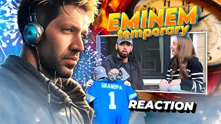 IM NOT CRYING YOURE CRYING Eminem  Temporary ft Skylar Grey Reaction [upl. by Xymenes805]