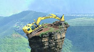 Dangerous Excavator Operations Heavy Equipment Fails Biggest Machines in Action at Another Level [upl. by Acire]