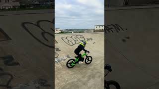 Hi 👋 bikes ebike bikelover bikelife bmx skatepark stunt jump subscribe 4yearsold kid [upl. by Nasaj]