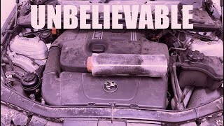 This Is The Most RIDICULOUS Air Filter Removal Ever 2006 BMW 320D E90 Air amp Cabin Filter How To DIY [upl. by Acirehs31]