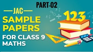 JAC BOARD CLASS 9 MODEL PAPER SOLUTION PART2 maths class9maths solution jacboard [upl. by Truscott]