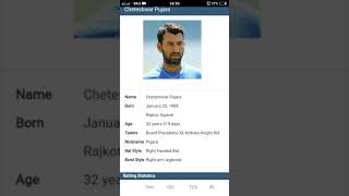 Cheteshwar Pujara Profile  ICC Ranking Age Career Info amp Stats  Cricket Village [upl. by Leinehtan]