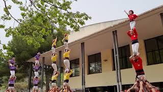 Castellers de Barcelona Pilar de 4  Diada del local de Castelldefels 2024 [upl. by Anev410]