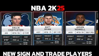 NEW UPDATE NBA 2K25 MOD ANDROID GAMEPLAY WITH NEW SIGN AND TRADE PLAYERS  UPDATED ROSTER  HD [upl. by Normak]