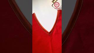 How to make the outer edge of a Vneck [upl. by Ertnom]