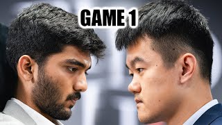 Gukesh vs Ding  GAME 1  FIDE World Chess Championship Match 2024 [upl. by Inalaek]