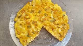 ♡♡ omelette aux frites  recette facile et rapide  ♡♡ [upl. by Nayd]