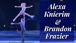 Alexa Knierim and Brandon Frazier performing in New York UBS Arena Stars on Ice May 1 2022 [upl. by Boonie]