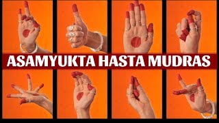 Asamyukta Hasta Mudras Single Hand Gestures with Shloka  Classical Dance lessons part 1 [upl. by Alonso]