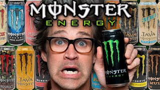 We Tried EVERY Monster Energy Drink Flavor [upl. by Acireit]