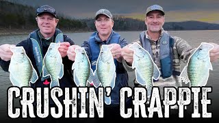 Crushing Keeper Crappie at Taylorsville Lake  Late Winter [upl. by Laurie]