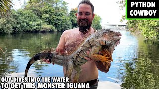 Client Becomes Florida Man By Wrestling Monster Iguana Off The Bottom Of A Deep Canal [upl. by Dov]