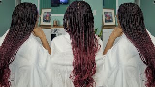 GODDESS BRAIDS  Adding A Touch Of Elegance To Regular Box Braids  How To Add Curls [upl. by Eyllom]