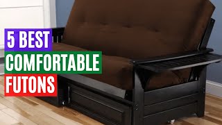 5 Best Comfortable Futons in 2022  Durable And Quality Futons From Amazon [upl. by Neill25]