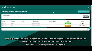 Administrar una declaración Jurada [upl. by Devland]