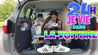 24H JE VIE DANS LA VOITURE CHALLENGE Melle Sabina [upl. by Burny398]