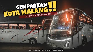 LIVERY PENUH MAKNA  MAS WAHID BAWA PULANG UNIT TERBARU  RILIS BUS PESONA JETBUS 5 SINGLE GLASS [upl. by Aronos]