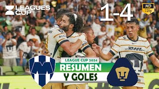 Pumas Unam vs Monterrey 11 Penales 30  Resumen Completo  Leagues Cup 2024 [upl. by Guenna]