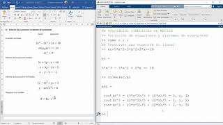 Variables simbólicas en Matlab [upl. by Enelra]