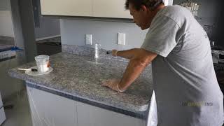 Sealing the Countertop with CrystalTop Finish [upl. by Eyr]