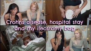 MY MONTH IN HOSPITAL  CROHNS DISEASE  MY ILEOSTOMY BAG [upl. by Dubenko]