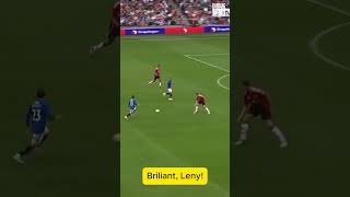 Leny Yoro Debut Brilliant Rangers vs Man United PreSeason 2024 manchesterunited premierleague [upl. by Anar]