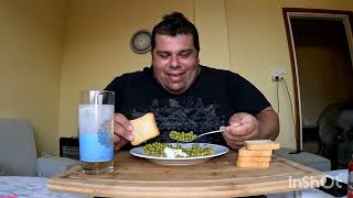 Tasty 🙂 Delicious Greek Dinner 🍲Peas Mizithra and Beer ASMR MUKBANG ENJOY Talking 😊 [upl. by Seigel882]