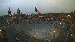 Zocalo Capitalino 20 noviembre 2014 Timelapse 6am  1159pm [upl. by Sella]