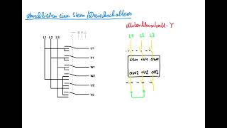Anschluss eines Stern  Dreieck Schalters [upl. by Eisteb]