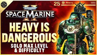 Space Marine 2  Heavy Class Is DANGEROUS  Solo Max Heavy  Max Difficulty Gameplay [upl. by Esilahc616]