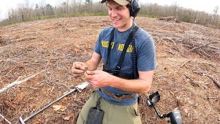 Cut Forest Reveals Old Homestead Full of Relics Metal Detecting [upl. by Zellner]