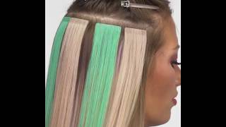 Add Color with Hotheads® Tape In Hair Extensions [upl. by Oryaj186]