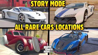 ALL SECRET AND RARE CARS LOCATIONS in GTA 5  PS3PS4PS5X360XONESERIES and PC [upl. by Edia]