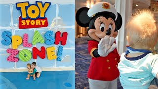 Our Disney Wish Weekend Cruise 2024  Castaway Day On The Ship Frozen Dinner amp Baby Pool Day Fun [upl. by Ferne853]