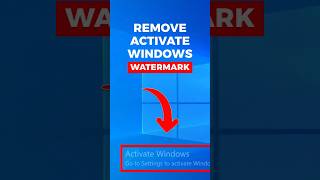 How to Remove Activate Windows Watermark in 30 Seconds tipsandtricks shorts windows [upl. by Ymerej]