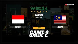 Indonesia vs Malaysia GAME 2 IESF World Esports Championship 2024  IDN VS MAS ESPORTSTV [upl. by Vinia]