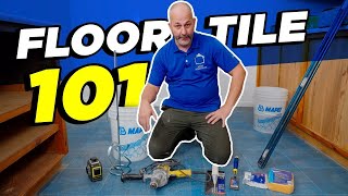 How To Install Floor Tile  DIY For Beginners [upl. by Logan479]